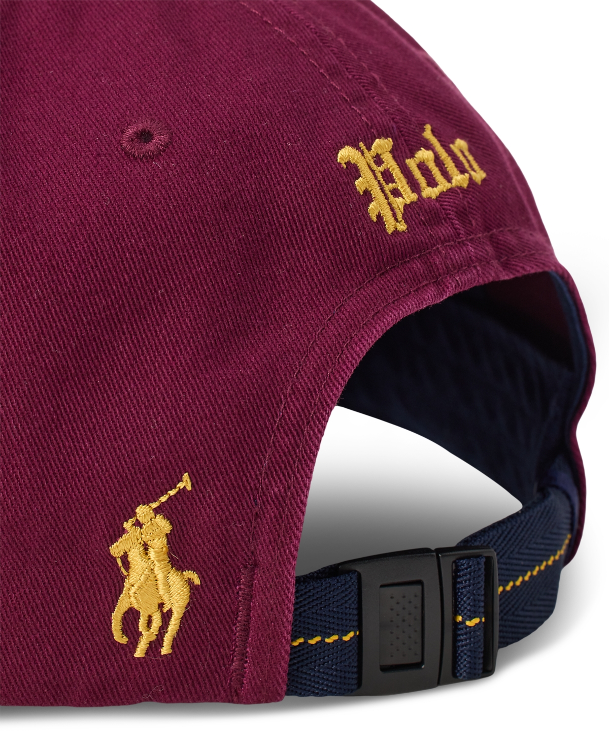 Polo Ralph Lauren Men's Long-bill Embroidered Twill Cap In Burgundy