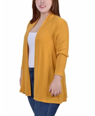 Plus Size Long Sleeve Cardigan Sweater