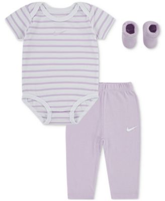 Nike - Baby Bodysuit, Pants & Terry Socks, 3 Piece Set