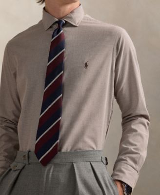 Men's Classic-Fit Houndstooth Twill Shirt