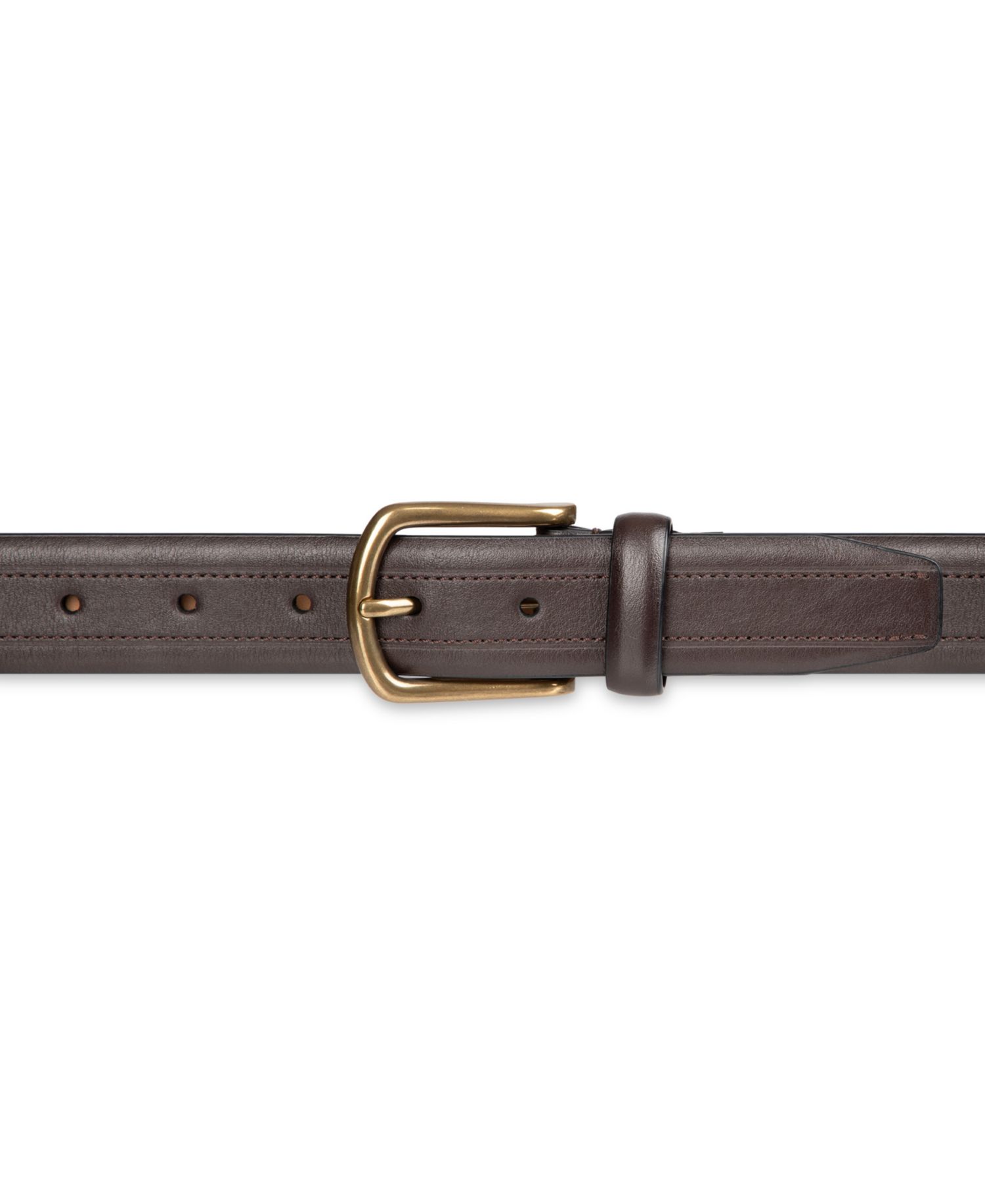 Men's Top Stitch Dress Belt