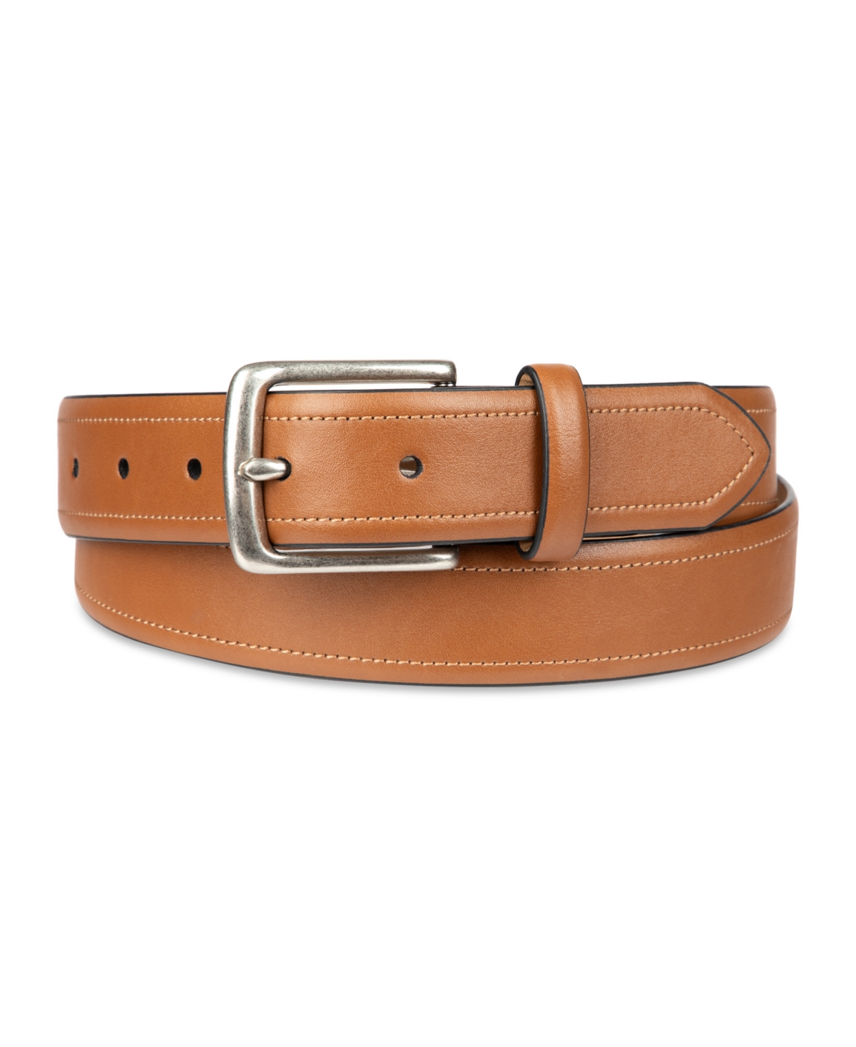 Men's Contrast Casual Belt - Tan