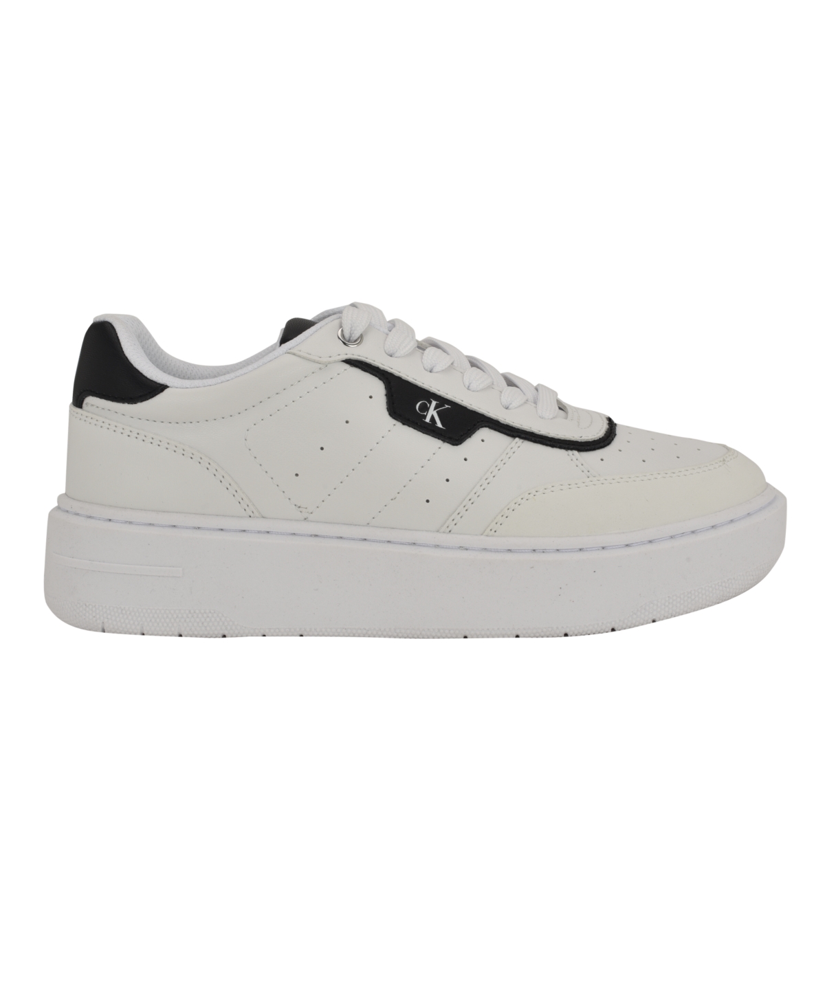 Calvin Klein Women's Domeni Lace-up Sneakers In White
