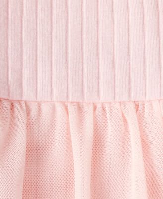 Baby Girls Ribbed Tutu Bodysuit & Pants, 2 Piece Set