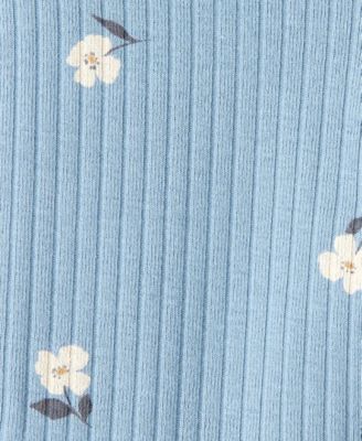 Baby Girls Floral Peplum Top & Flared Pants, 2 Piece Set