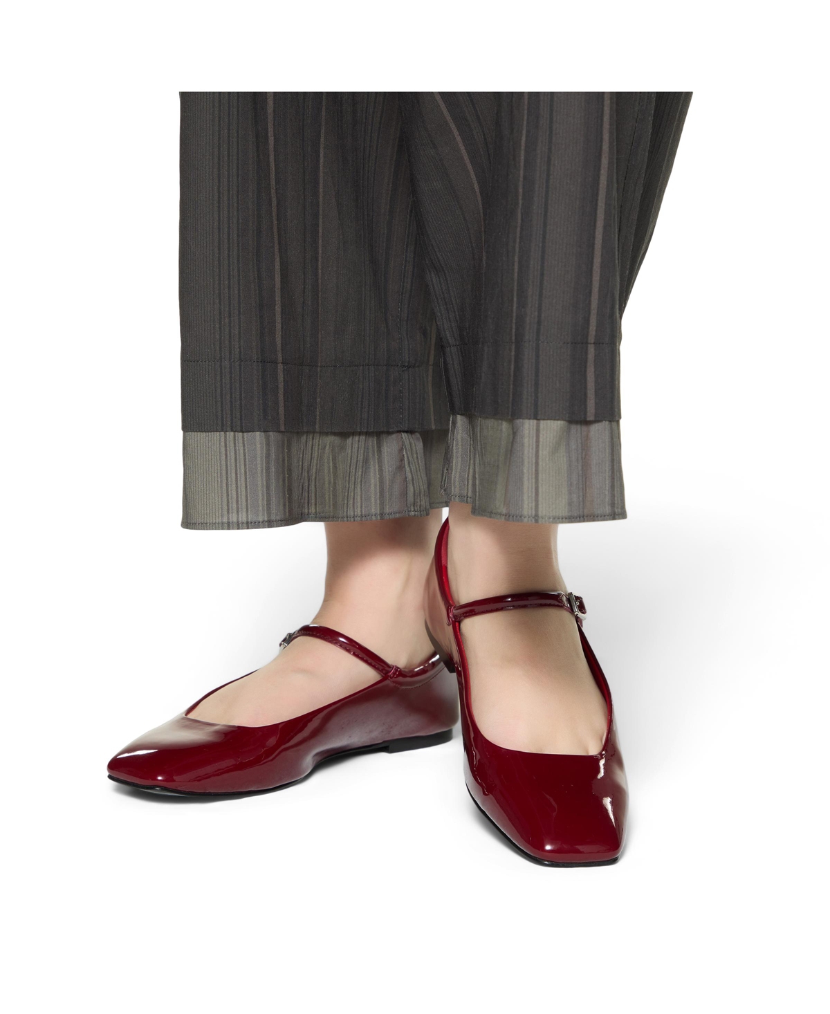 Aldo Kristyn Mary Jane Flat In Red