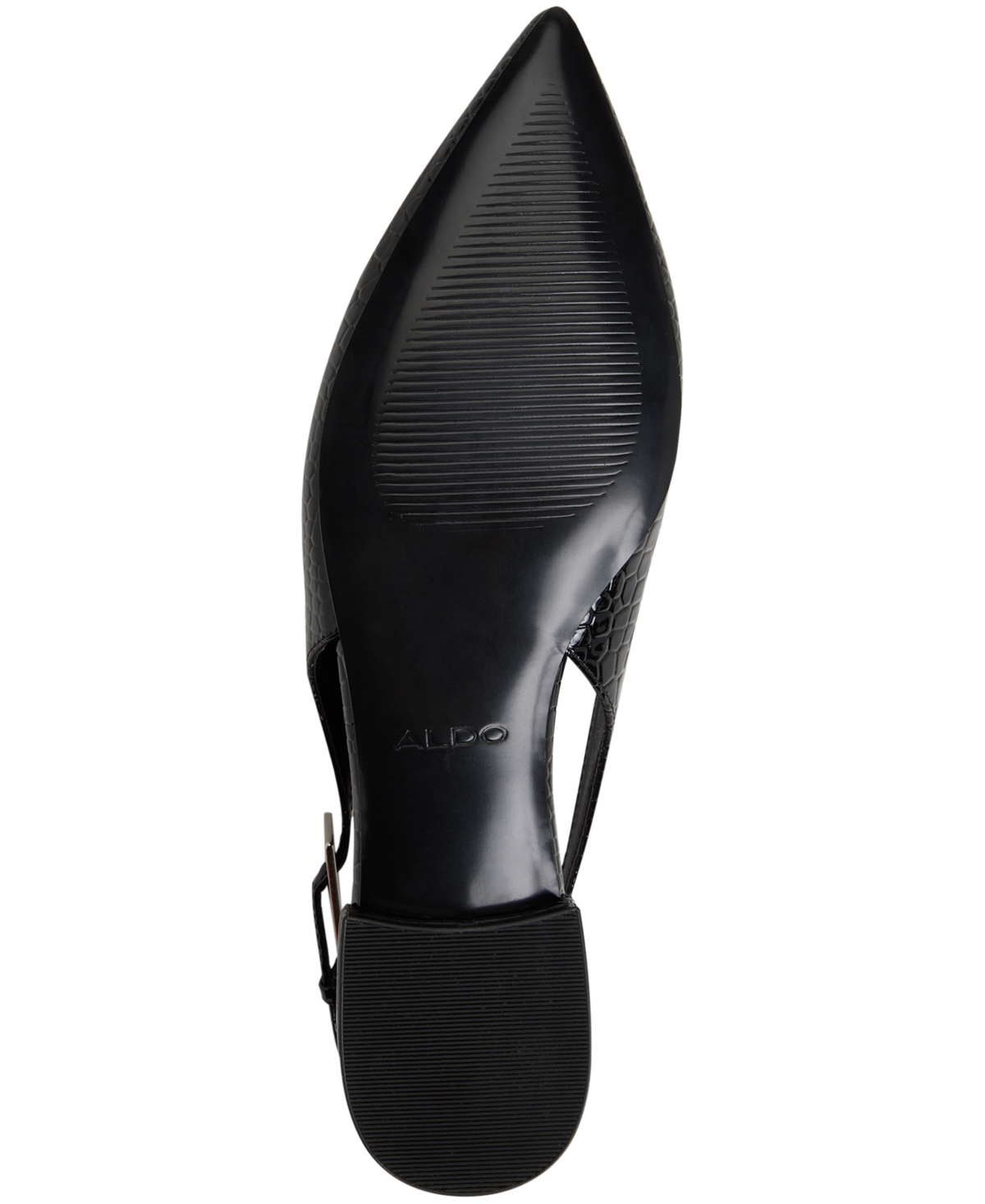 Aldo Kristell Pointed Toe Slingback Flat In Black