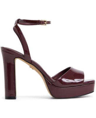 Women's Two-Piece Platform Heeled Dress Sandals