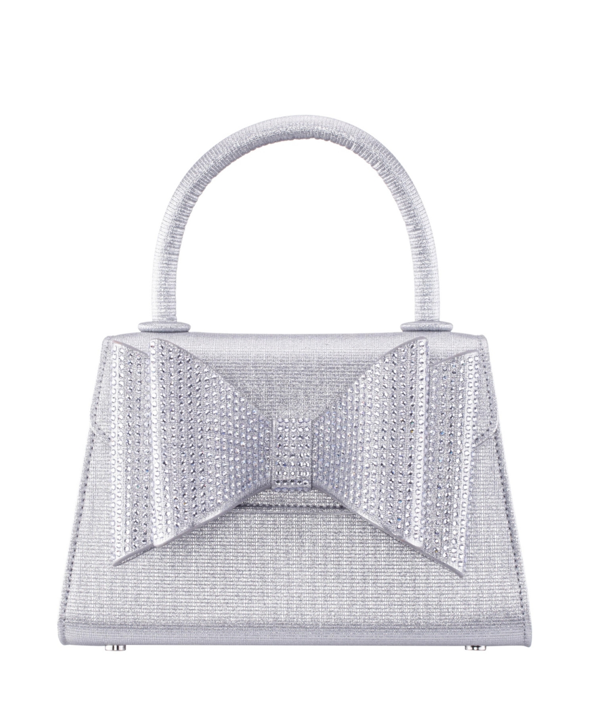 Nina Crystal Double Bow Handheld Satchel Bag