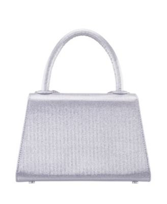 Crystal Double Bow Handheld Satchel Bag