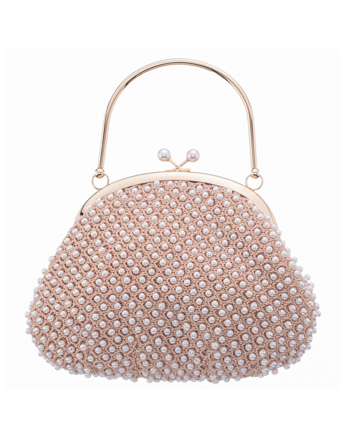 Vintage Style All Over Frame Clutch Bag - Black, White