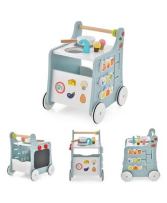 6-in-1 baby push walker with Play Kitchen Over 12 Months