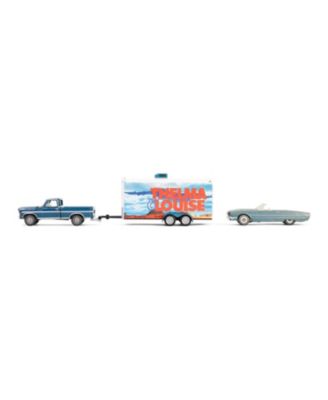 1/64 1967 F-250, Enclosed Car Hauler & 1966 Thunderbird Thelma & Louise