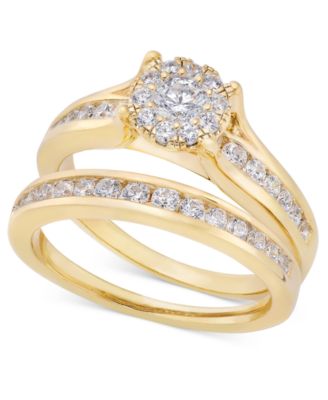 Macy's - Diamond Bridal Channel Set (1 ct. t.w.) in 14k White, Yellow or rose Gold