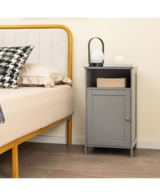 1-Pc Freestanding Floor Storage Cabinet with Adjustable Shelf