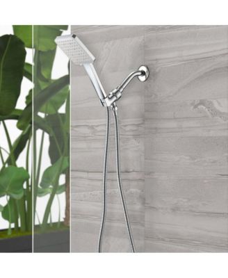 Chrome high pressure multi function with hand held shower faucet