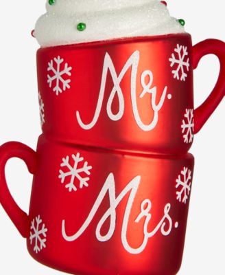 Our First Mr. & Mrs. Double Hot Chocolate Cups Ornament, Macy's Exclusive