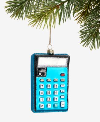 Holiday Lane - Eclectic Charm Glass Calculator Ornament