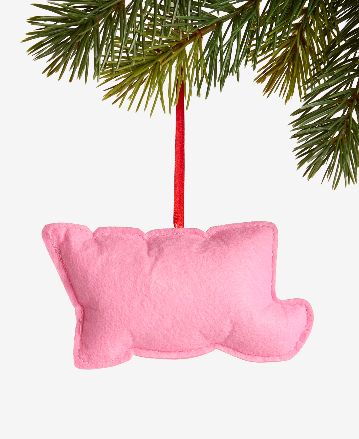 Holiday Lane Tiny Tidings Joy Fabric Ornament, Macy's Exclusive In Red