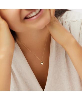 Gold Heart Necklace - Lev Small
