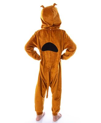 Girls Scooby Doo Hooded Character One Piece Union Suit Pajama