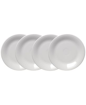 Fiesta White Classic Rim Dinner Plates, Set of 4 - Macy's