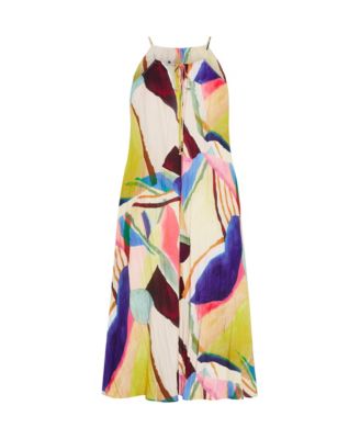 Plus Size Summer Print Maxi Dress