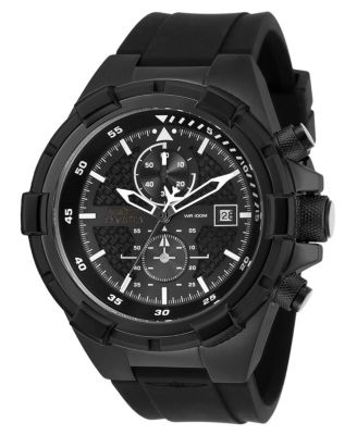 Men's 28099 Aviator Quartz Multifunction Black, Gunmetal Dial Watch