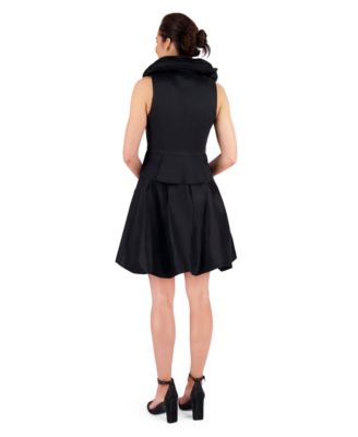 Women's Layered-Collar Bubble-Hem Skirt