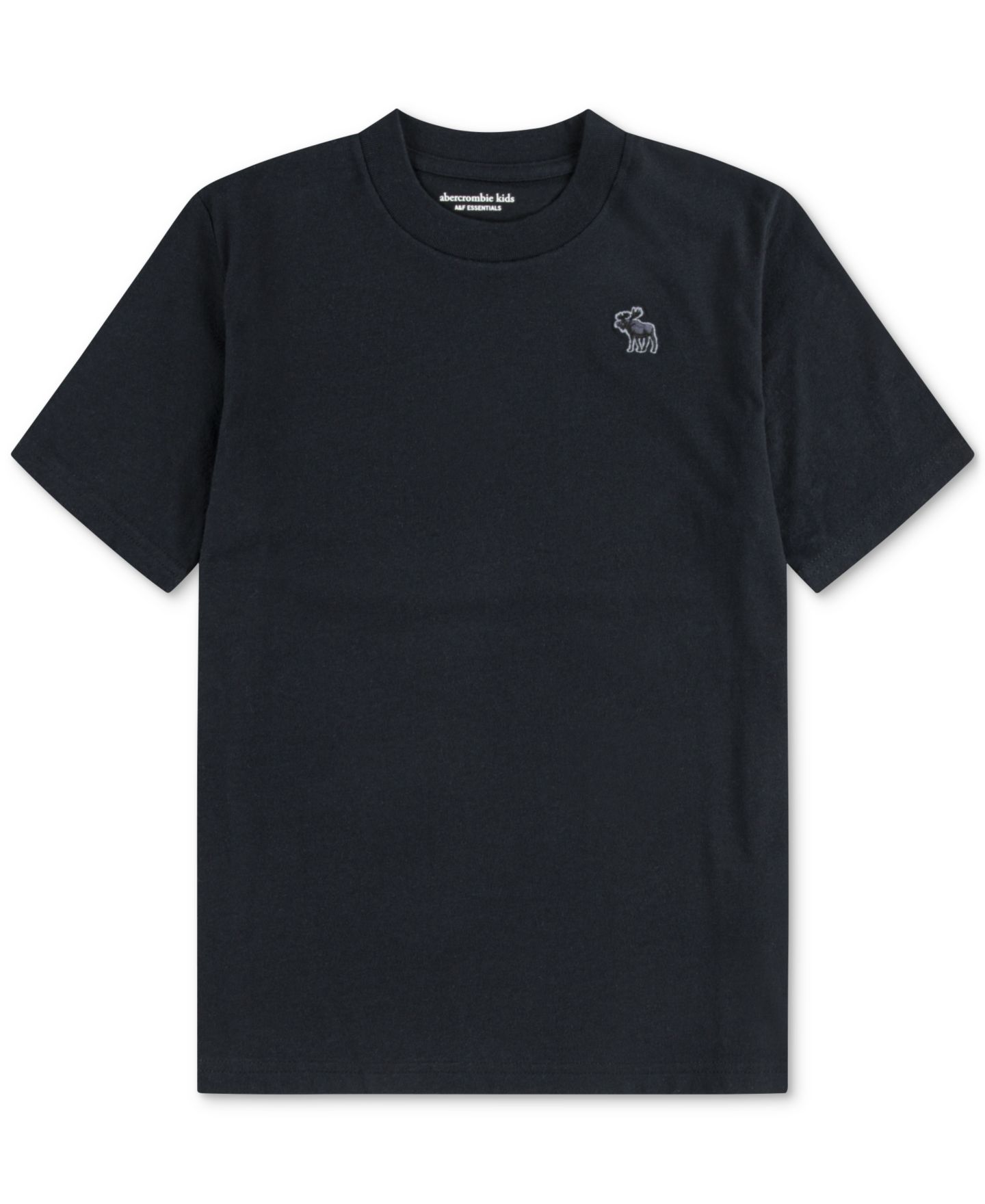 Футболка abercrombie kids Essential Short-Sleeve для мальчиков, цвет: Антрацитовый — фото 4
