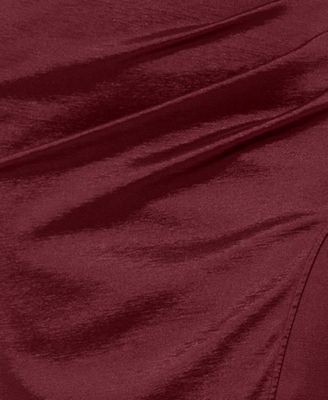 Petites Straight-Neckline Long Sheath Dress