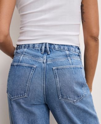 Women's Cotton 90s High-Rise Relaxed Distress Jeans, Regular & Plus Size