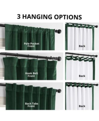 Blackforest Green Signature Velvet Blackout Curtain