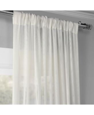 Double Layered Off White Sheer Curtain