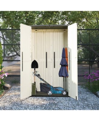Outdoor Resin Storage Cabinet (Single-Tier, Lockable)