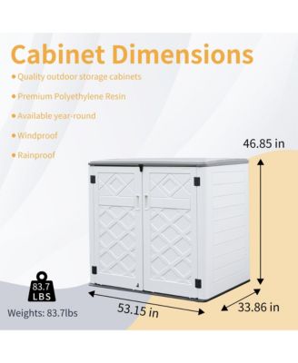 Heavy-Duty Outdoor Storage Cabinet (Large Single-Tier)