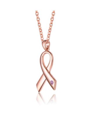 Sterling Silver 18K Rose Gold Plated Infinity Loop Necklace