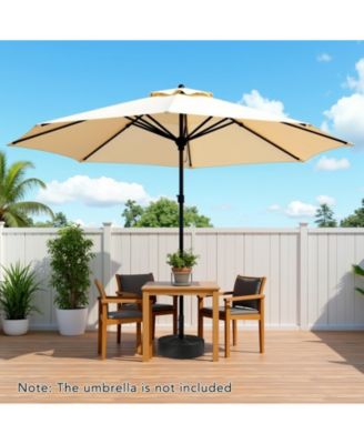Patio Umbrella Base and Sand Fillable Market Table Umbrella Stand