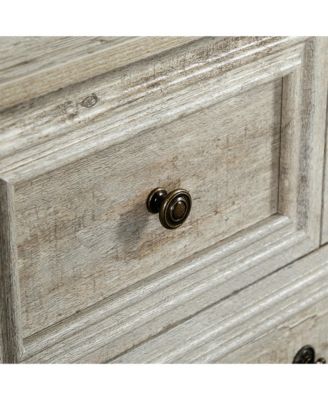 CASAINC Farmhouse Vintage 7-Drawer Rustic Bathroom Cabinet Organizer with Natural Texture