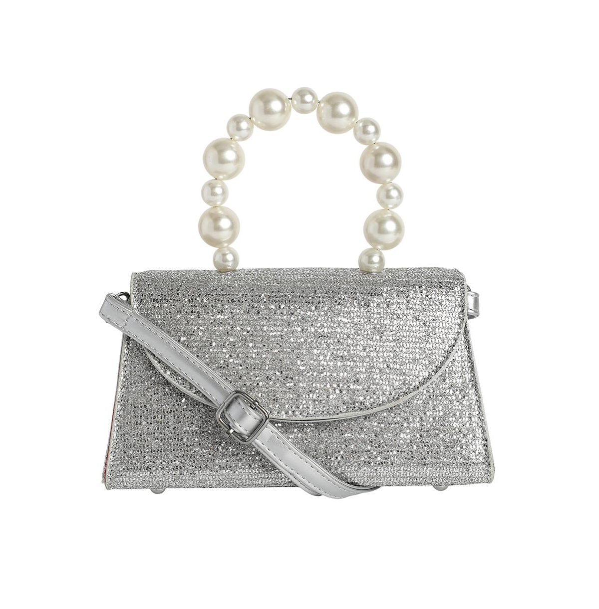 Women's The Reptilia Snowball Hand Bag - Metallic Silver - Silver