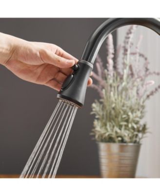 Single-Handle Pull-Down Sprayer 3 Spray High Arc Kitchen Faucet With Deck Plate