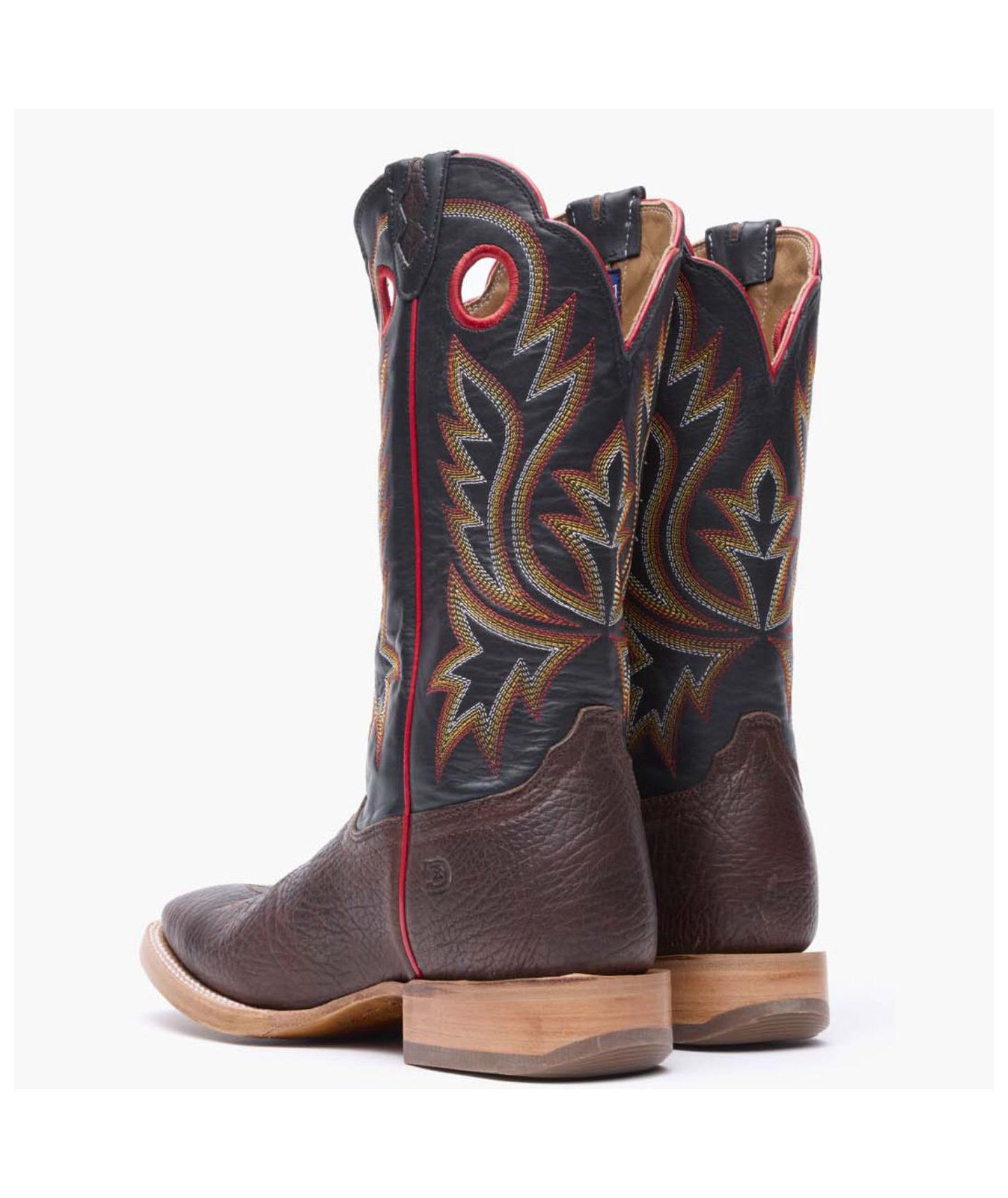 Мужские ботинки Durango Prca Collection Shrunken Bullhide Western Boot, цвет: Каштановый / Чёрный — фото 4