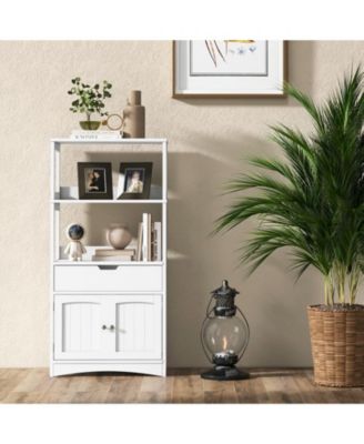 Bathroom Storage Cabinet with Drawer and Shelf Floor Cabinet