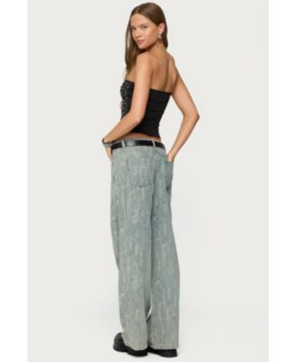 Women's Blanco Studded Grommet Tube Top