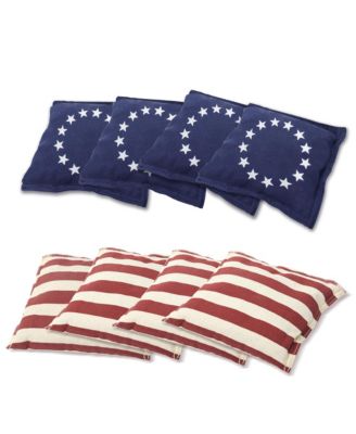 Set of 8 Premium Weather Resistant Regulation Size and Weight Cornhole Bean Bags.