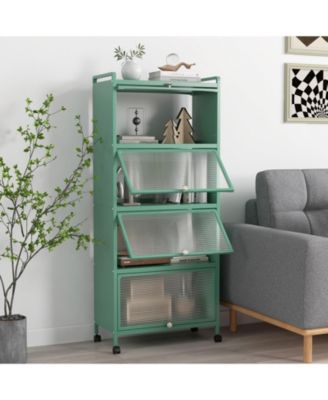 5-Tier Kitchen Baker's Rack with Flip-Up PC Doors and Ample Storage Shelves