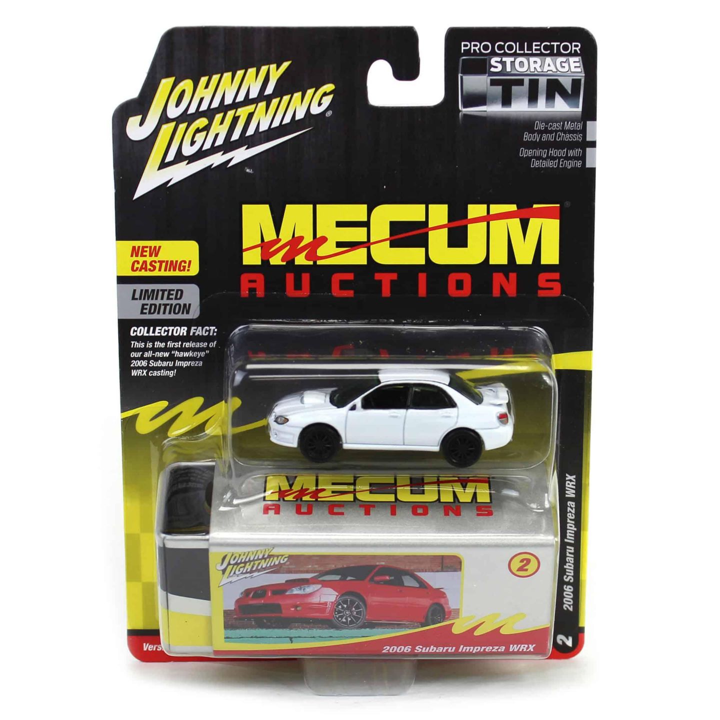 Детская игрушка Johnny Lightning 1/64 Scale 2006 Subaru Impreza Wrx Die-Cast Toy Vehicle with Opening Hood — фото 3