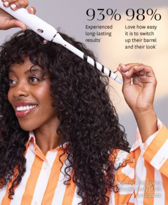 Switch Kit Curl Trio Professional Ionic Interchangeable Curling Iron with 3 CeramicClip & Wand Barrels for Curling and Waving