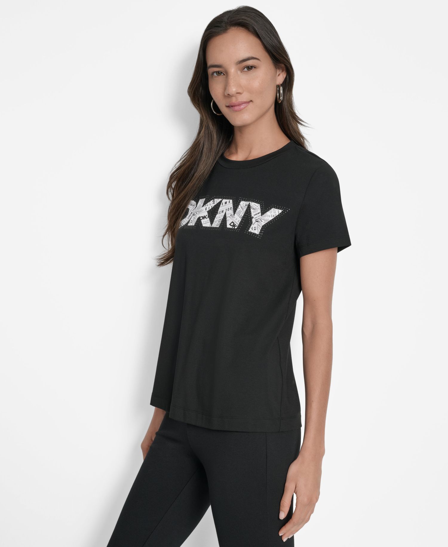 Women's Newspaper Logo Crewneck T-Shirt