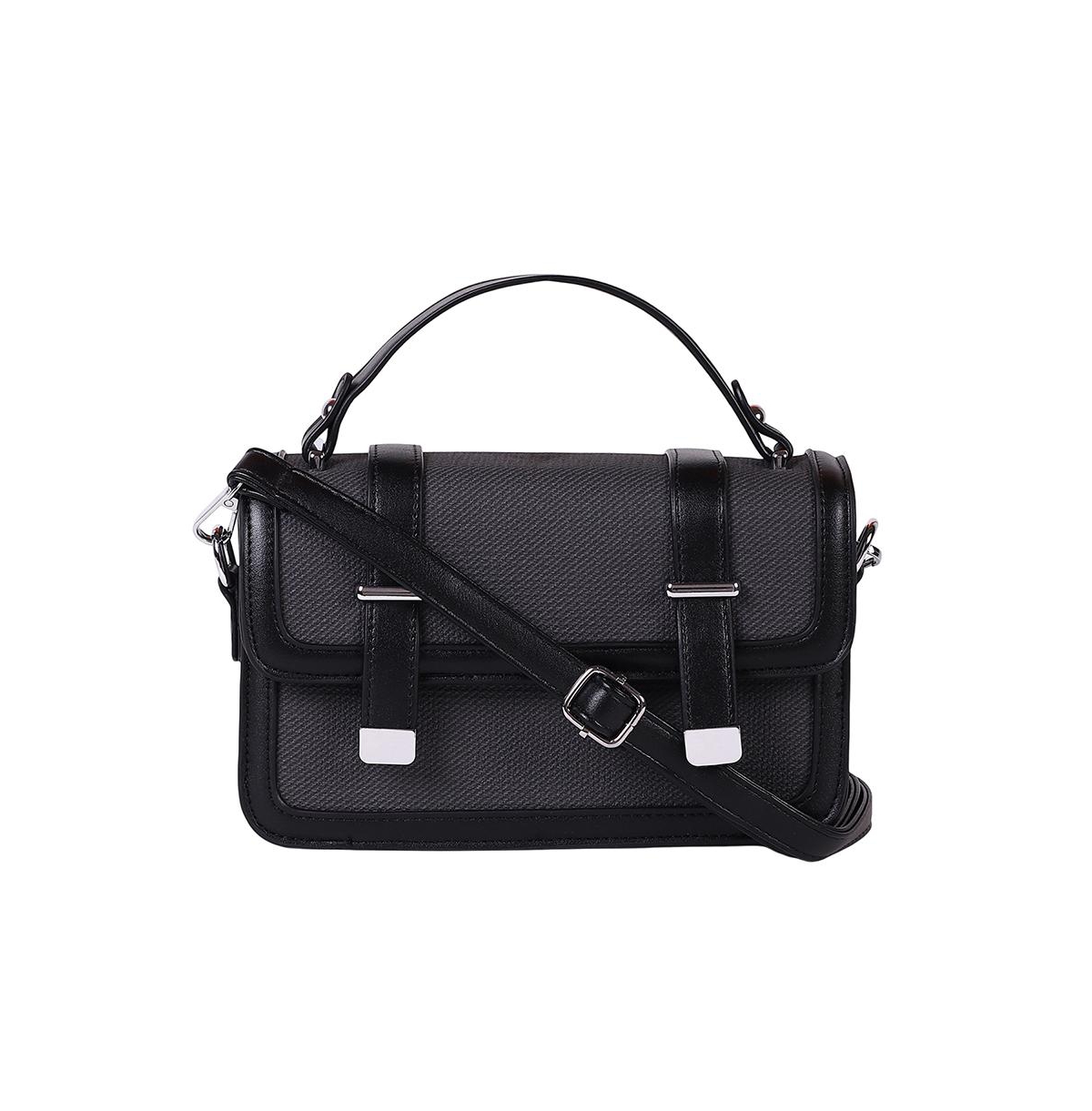 Women's The Linea-Block Hand Bag - Onyx Black - Black